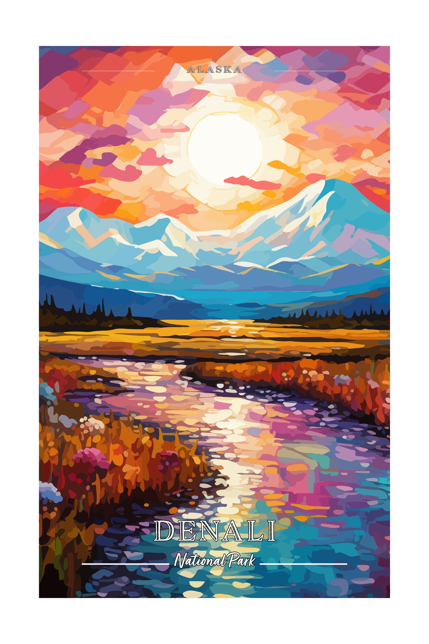 Denali National Park Poster