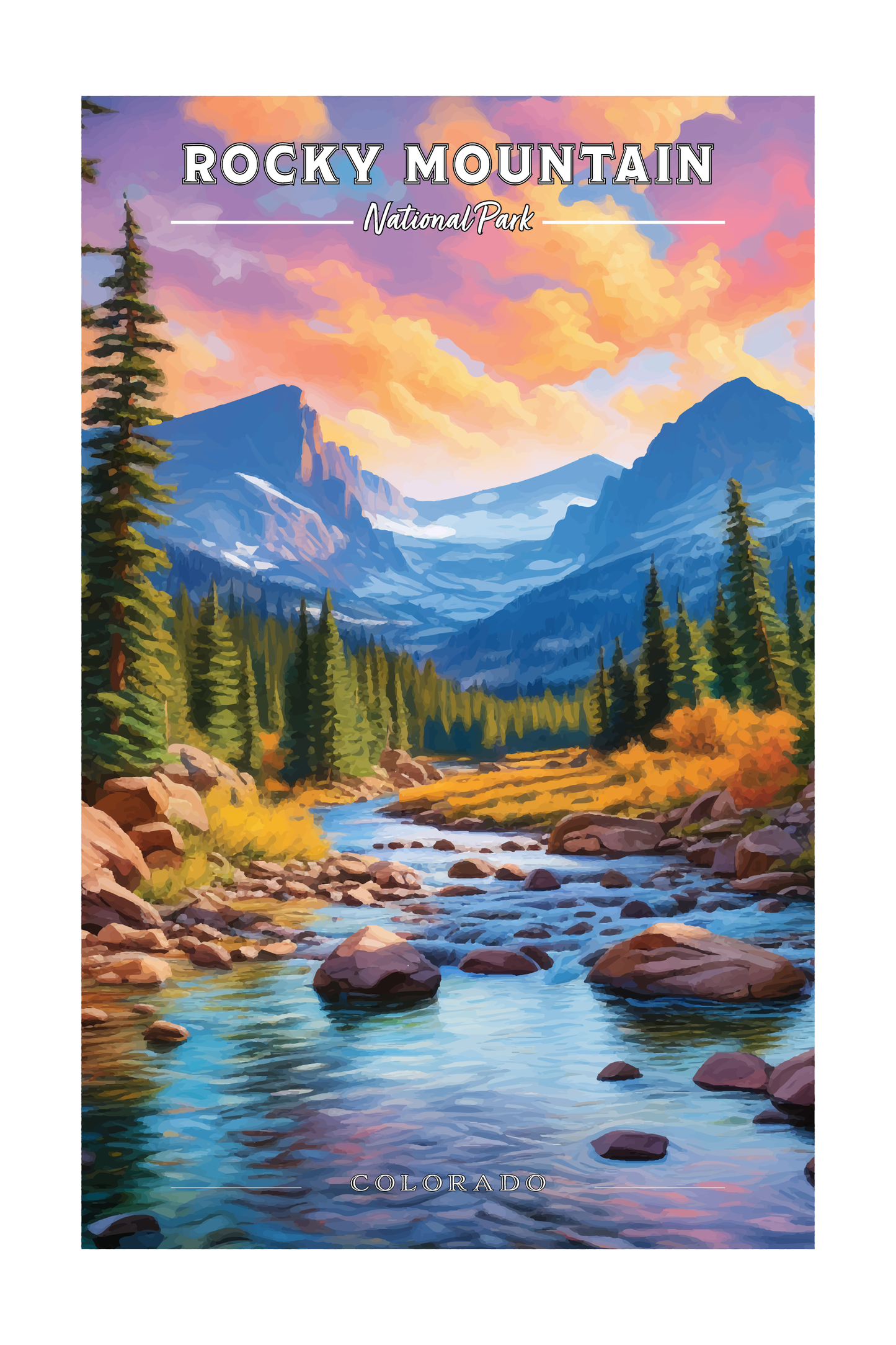 Rocky Mountain National Park Poster