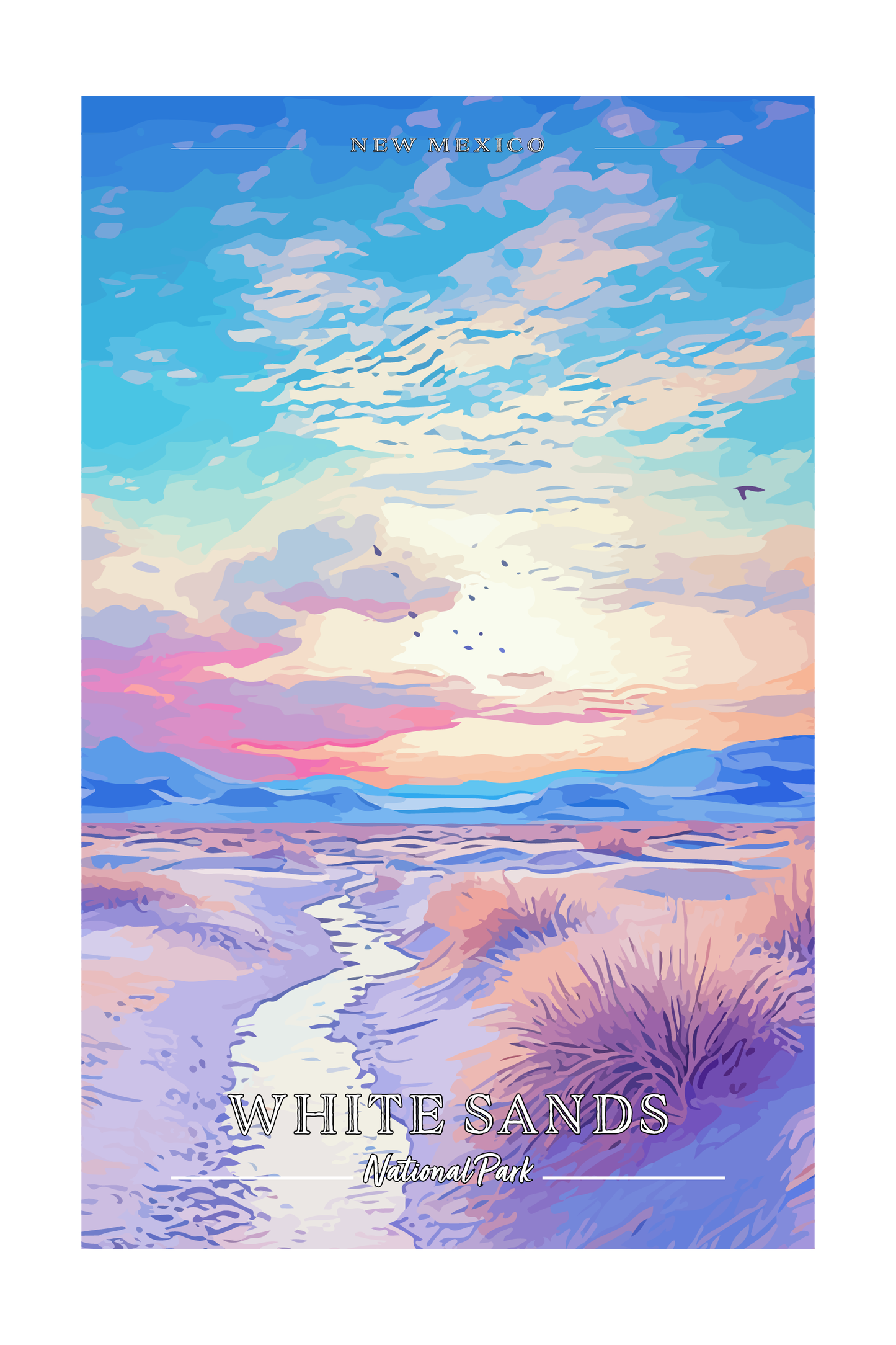 White Sands National Park Poster
