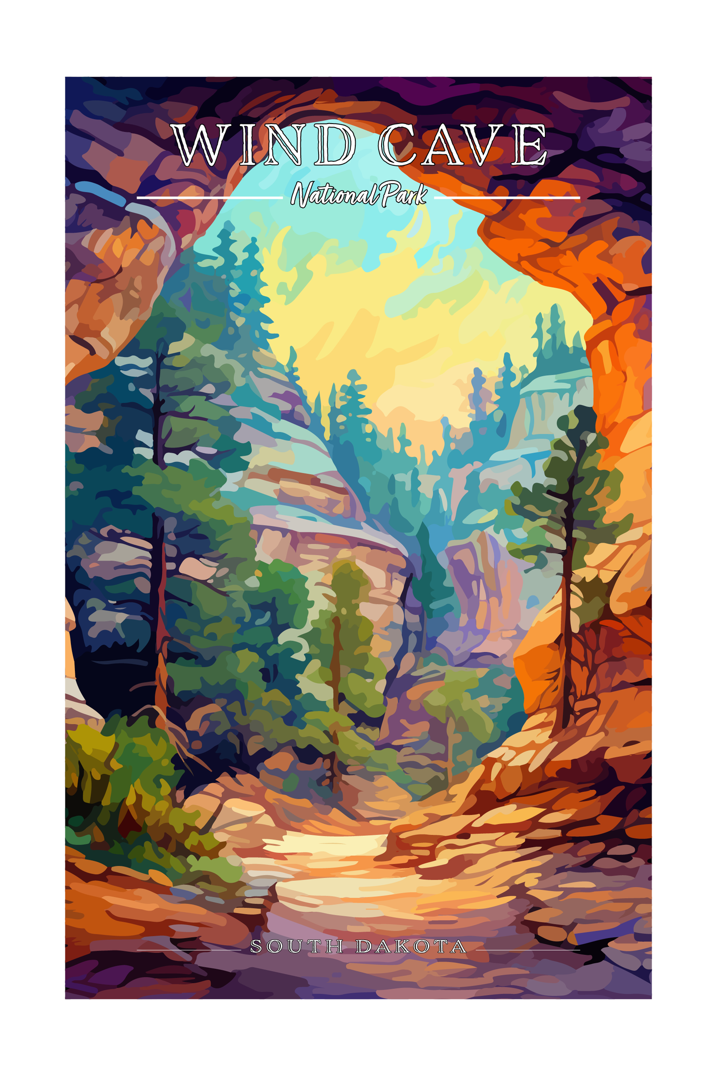 Wind Cave National Park Poster