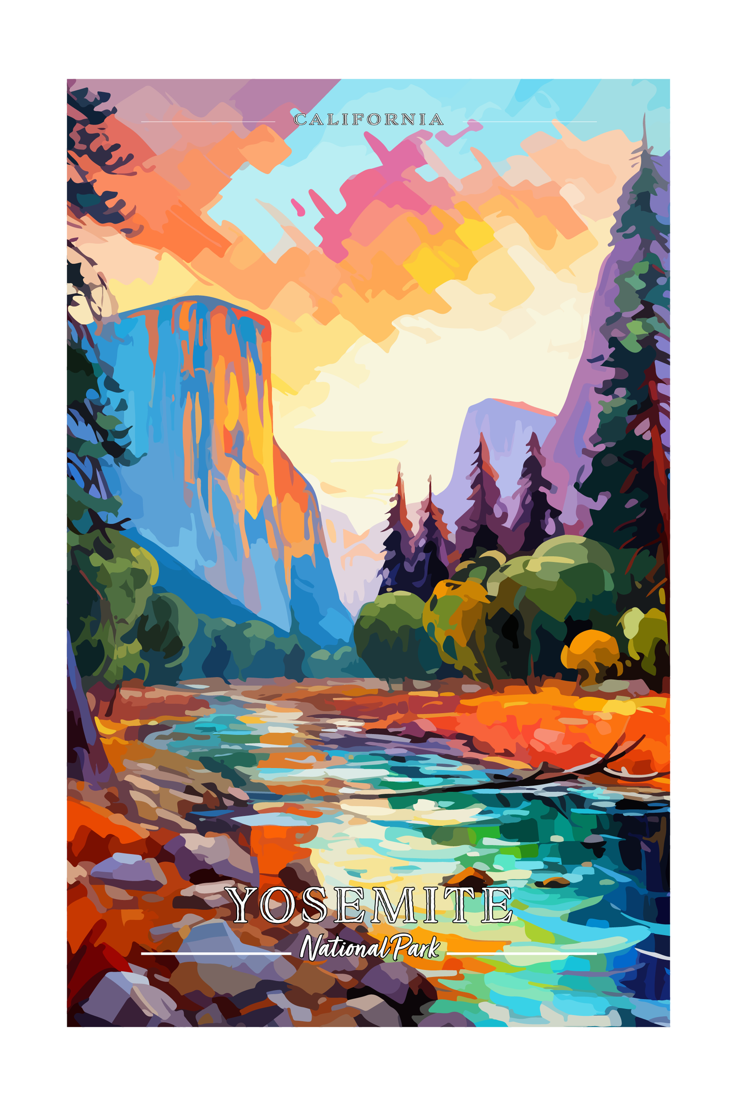 Yosemite National Park Poster