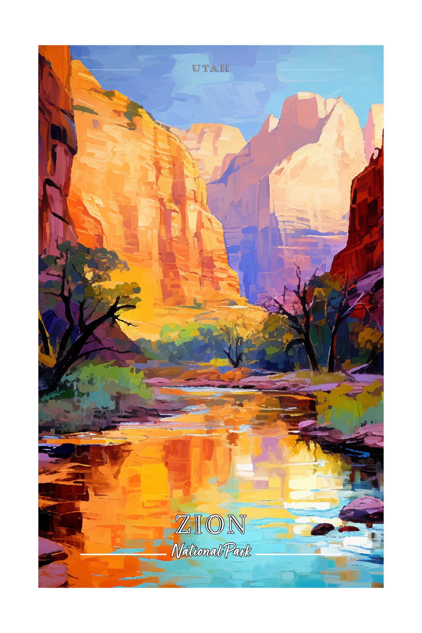 Zion National Park Poster