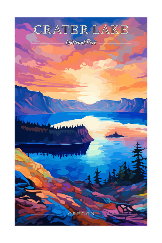 Crater Lake National Park Poster