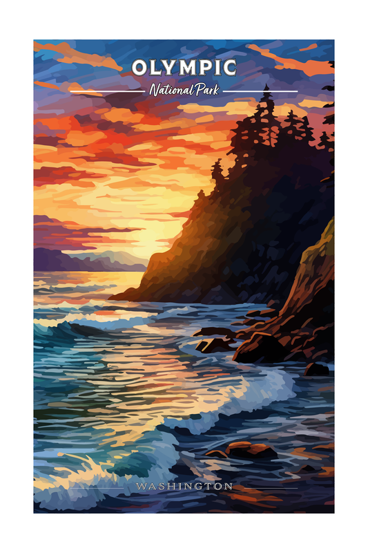 Olympic National Park Poster