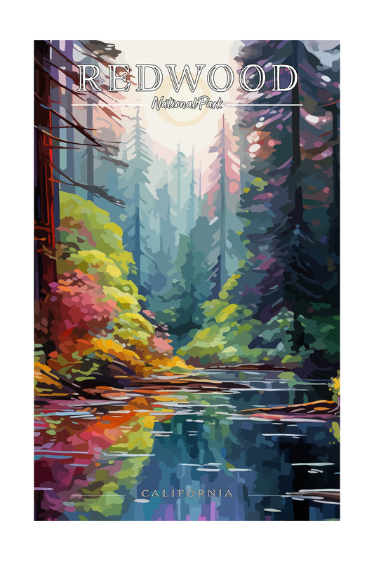Redwood National Park Poster