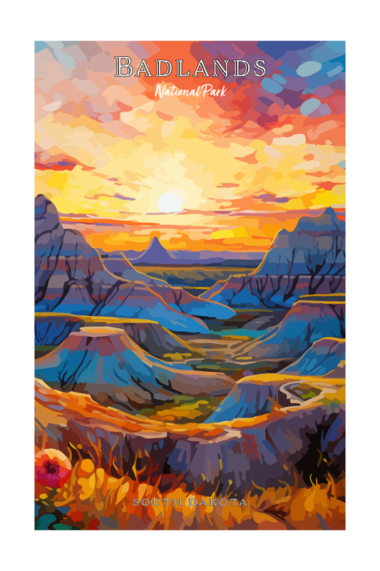 Badlands National Park Poster