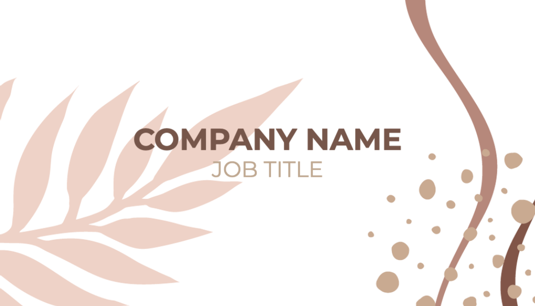 Floral Modern - Customizable Business Card